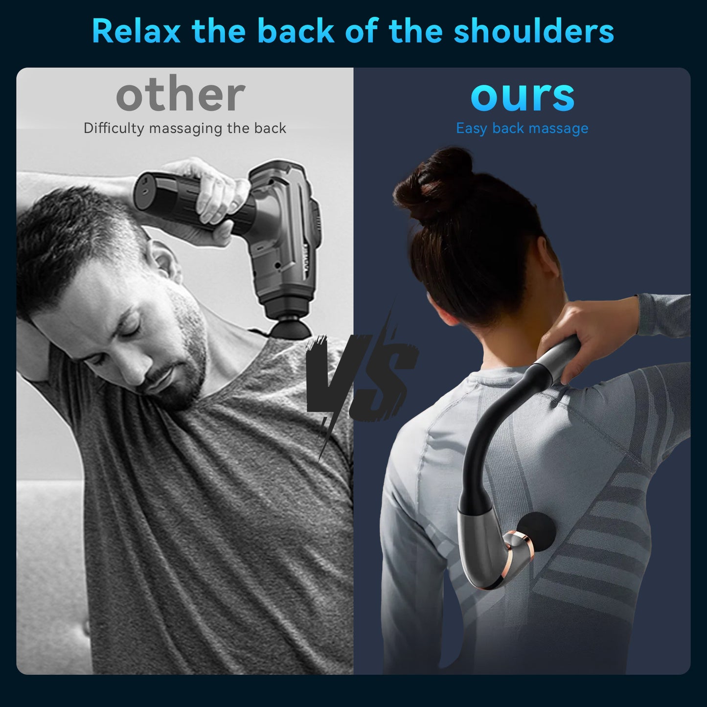 Best Back Massager for Knots | Revive Massager Deep Tissue Back Massager | Self Massage Tool for Office Workers