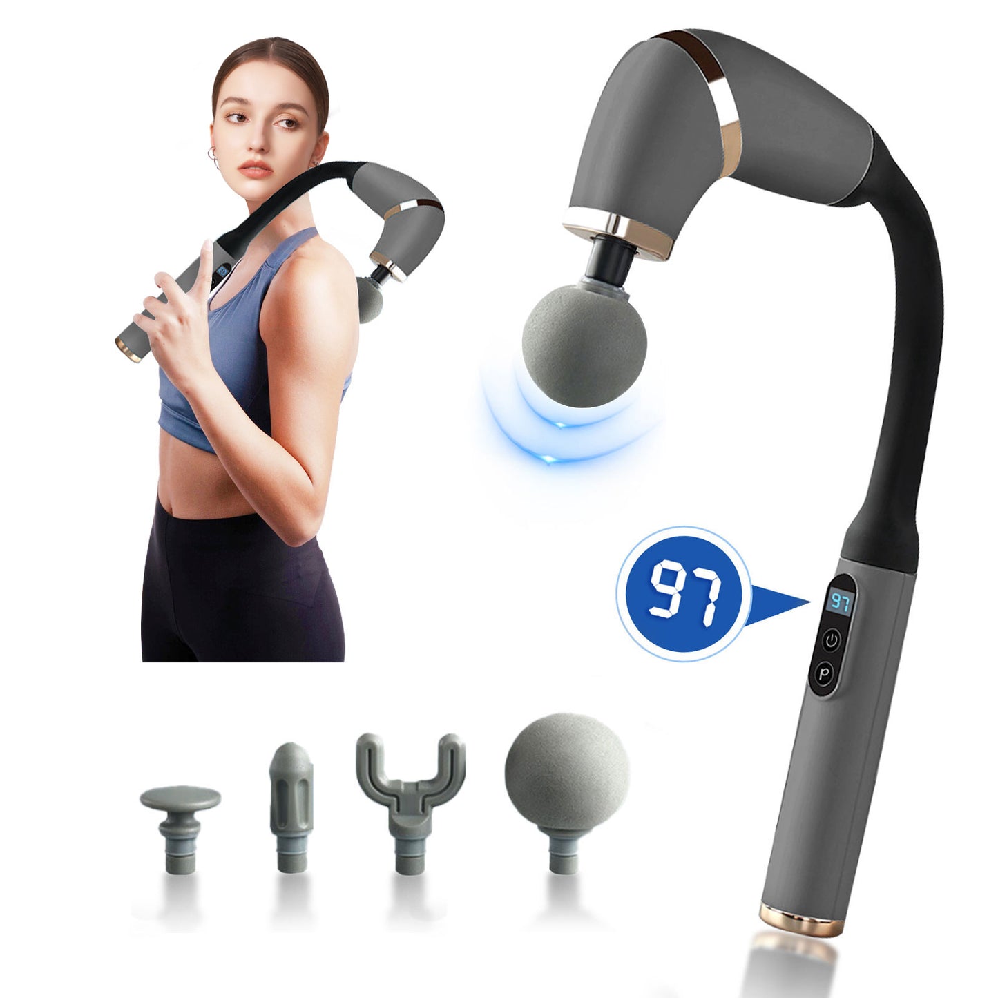Best Back Massager for Knots | Revive Massager Deep Tissue Back Massager | Self Massage Tool for Office Workers