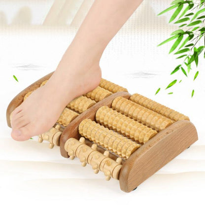 ReviveMassager Wooden Dual Roller Foot Massager