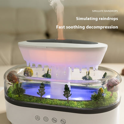 Revive Massager Aroma Diffuser with White Noise and LED Lights – Raindrop Mist Humidifier for Sleep, Relaxation & Stress Relief